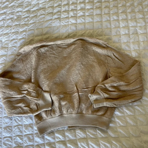 Vince cream boucle terry bomber jacket - Picture 8 of 8